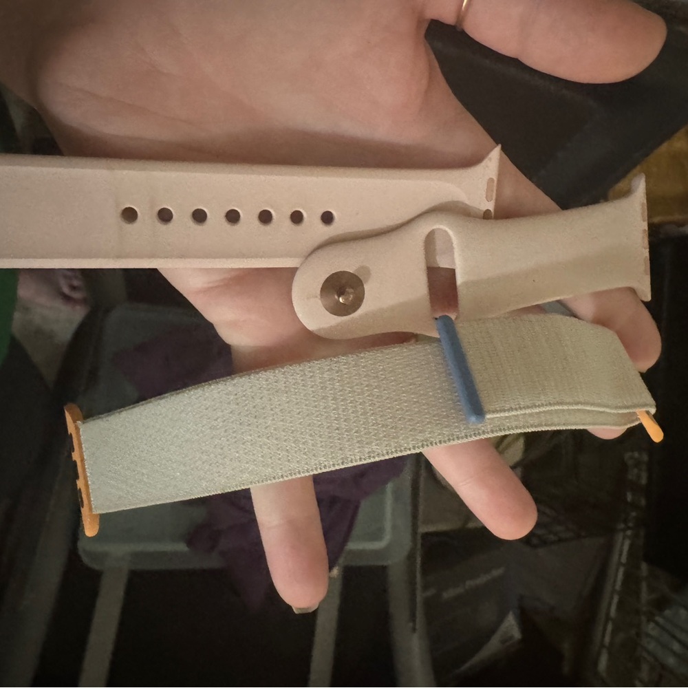 Apple Smartwatch Band in Pink and Light Cream 38mm
